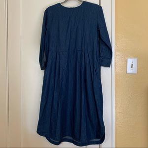 Muji Minimalist Cotton Pullover Dress